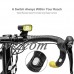 Fillixar Rechargeable Bike Light Front - 800 Lumen Bicycle Light  Bike Accessories Bike Headlight With Remote Button  Bike LED Light (Black) - B076H4BJ68